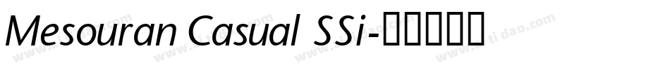 Mesouran Casual SSi字体转换